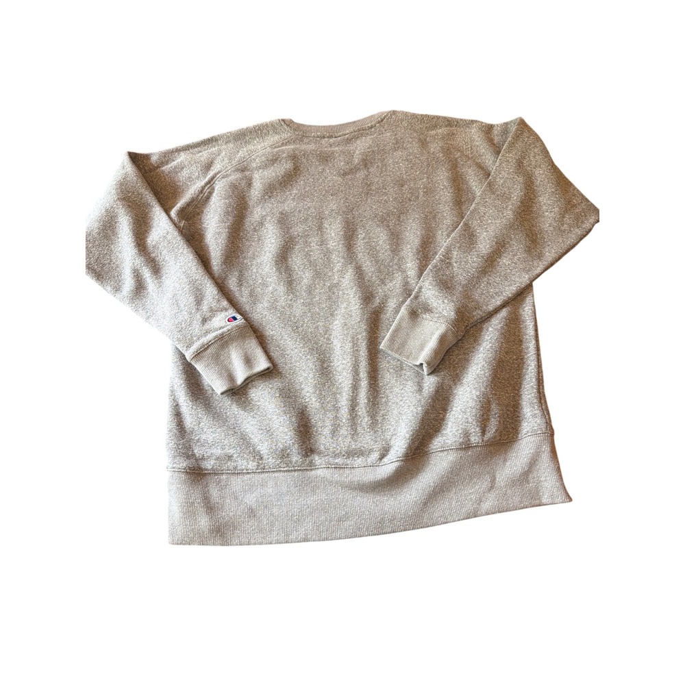 Champion Sweatshirt Gray Indiana Hoosiers Crewneck Raglan Fleece Pullover Large - Picture 5 of 5